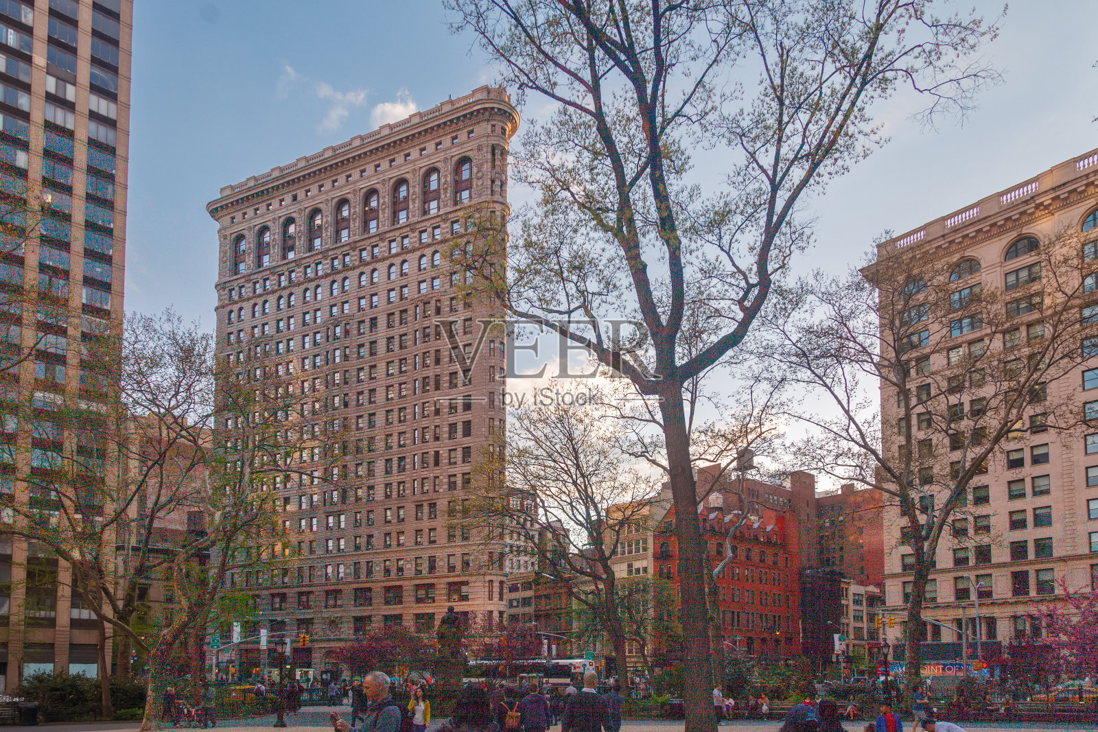 纽约曼哈顿熨斗大厦照片摄影图片