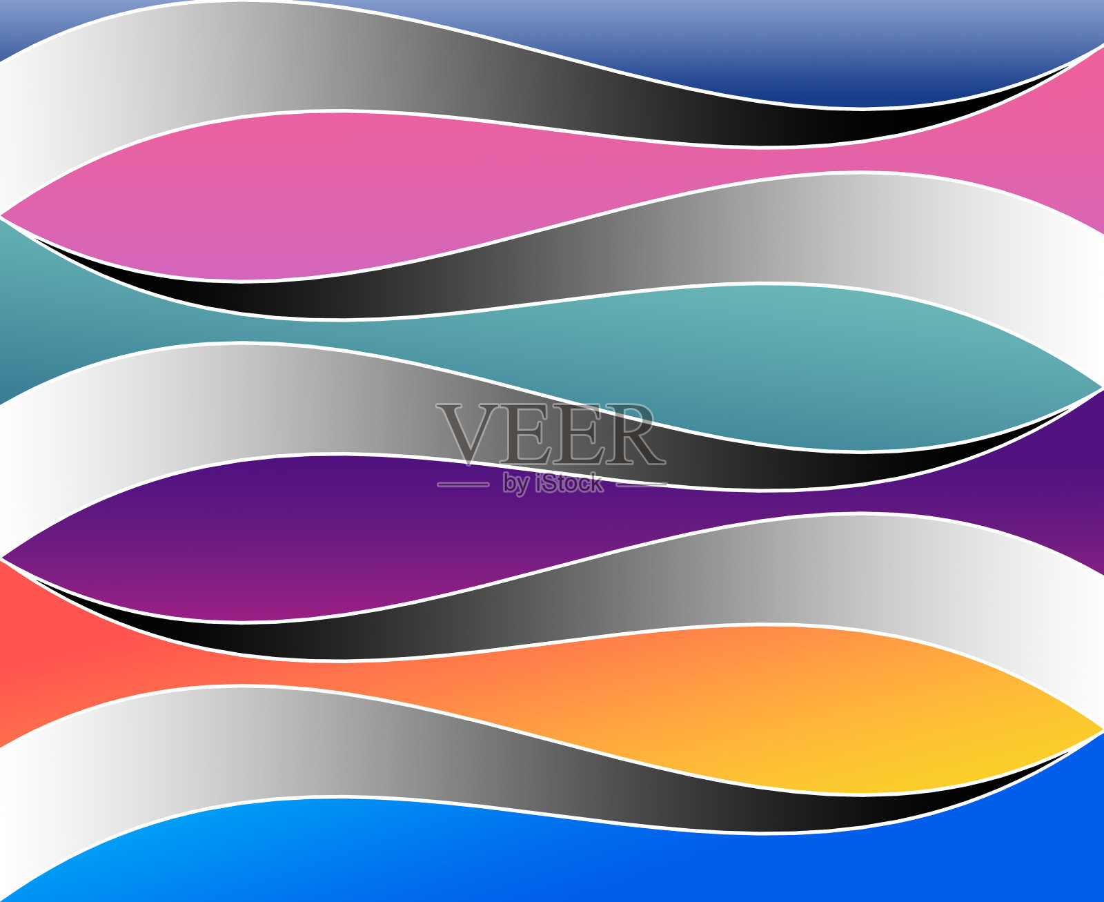 彩色渐变抽象壁纸高清插画图片素材