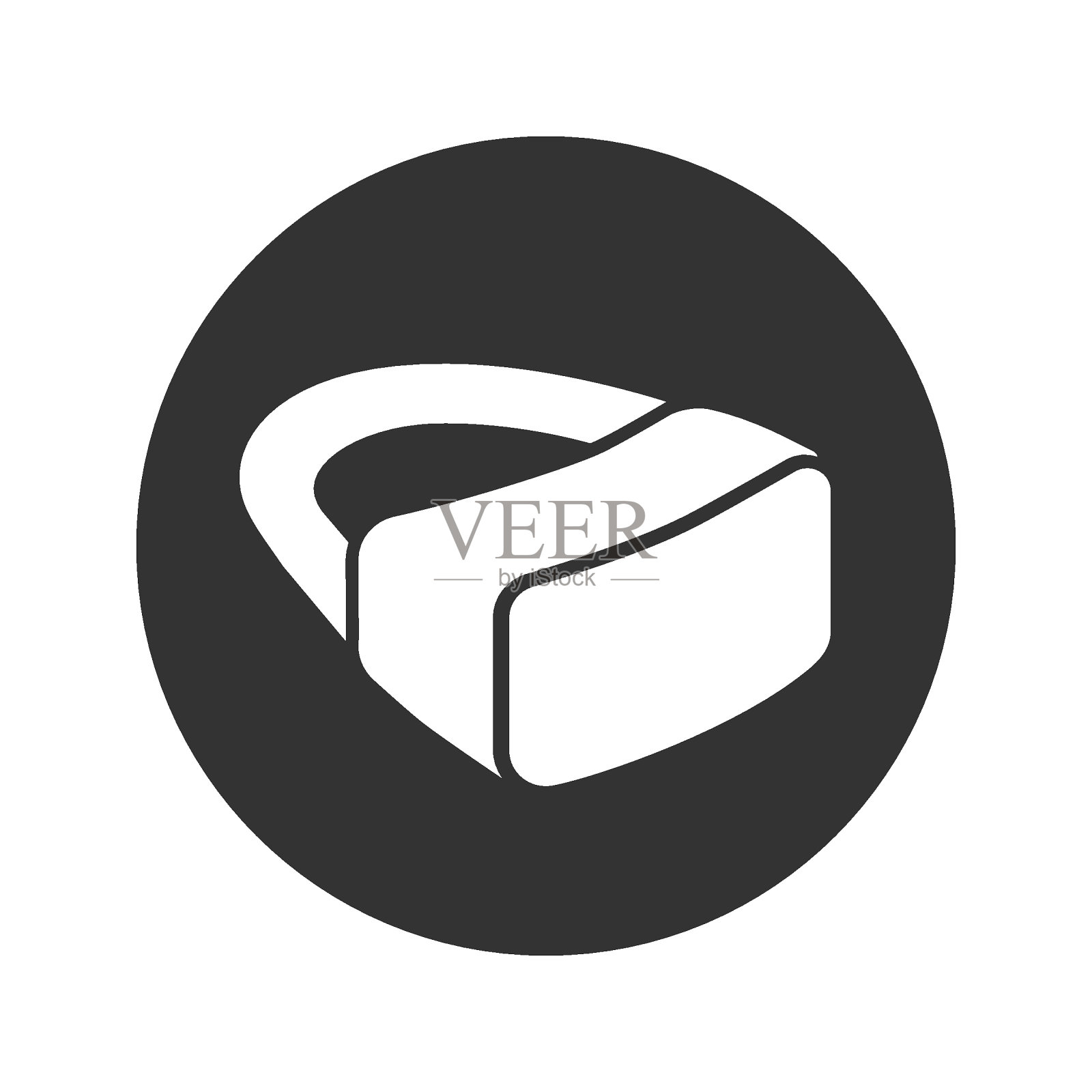 Vr眼镜矢量图标。可用于打印，移动和web应用程序。插画图片素材