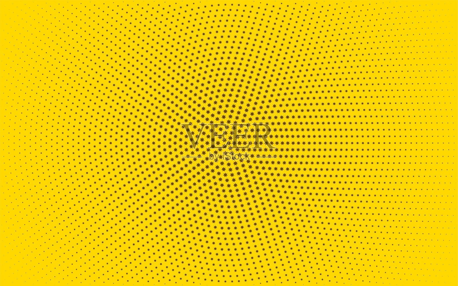 复古漫画黄色星星背景栅格渐变半色调插画图片素材