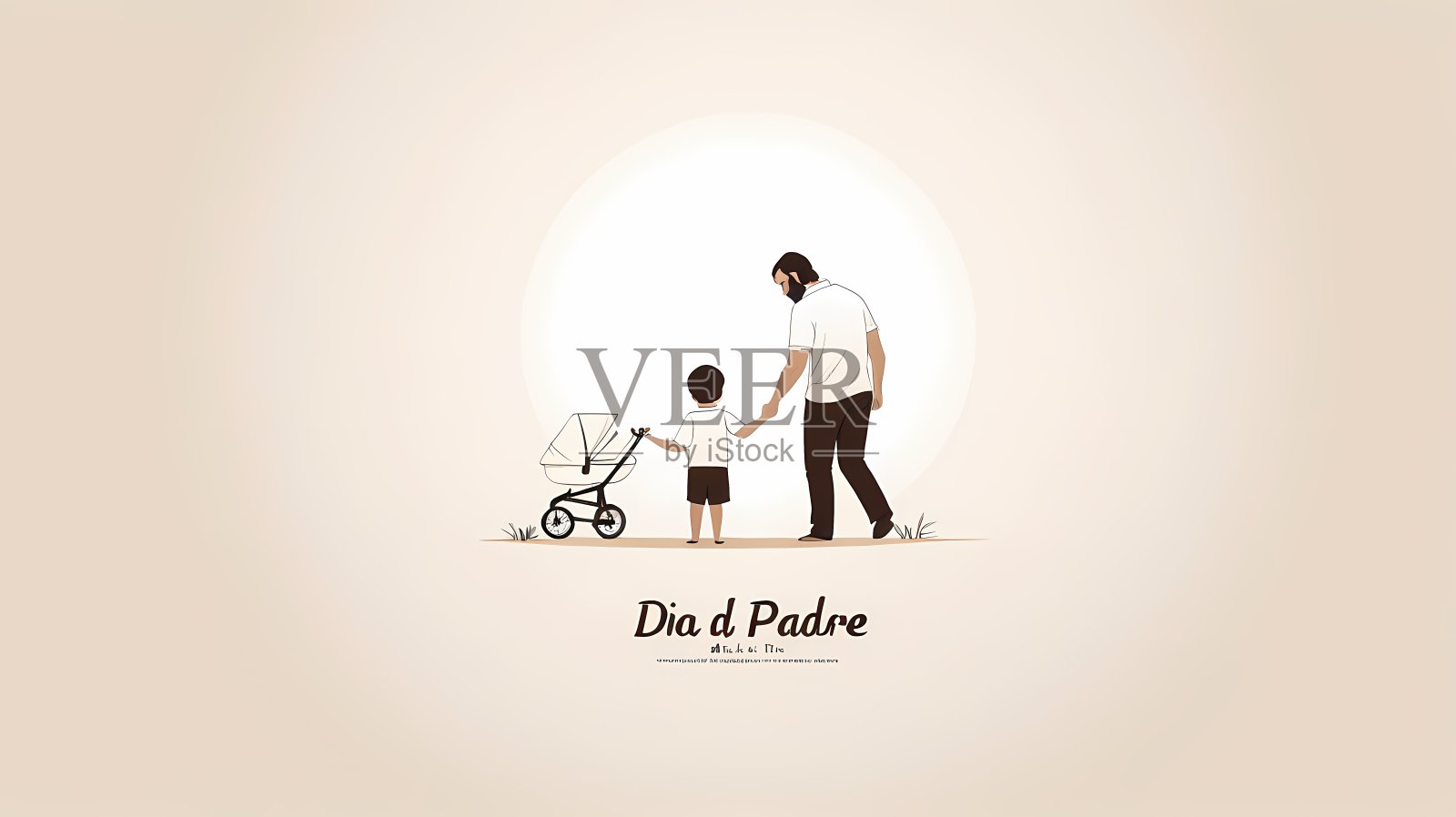 插图基于父亲节插画图片素材