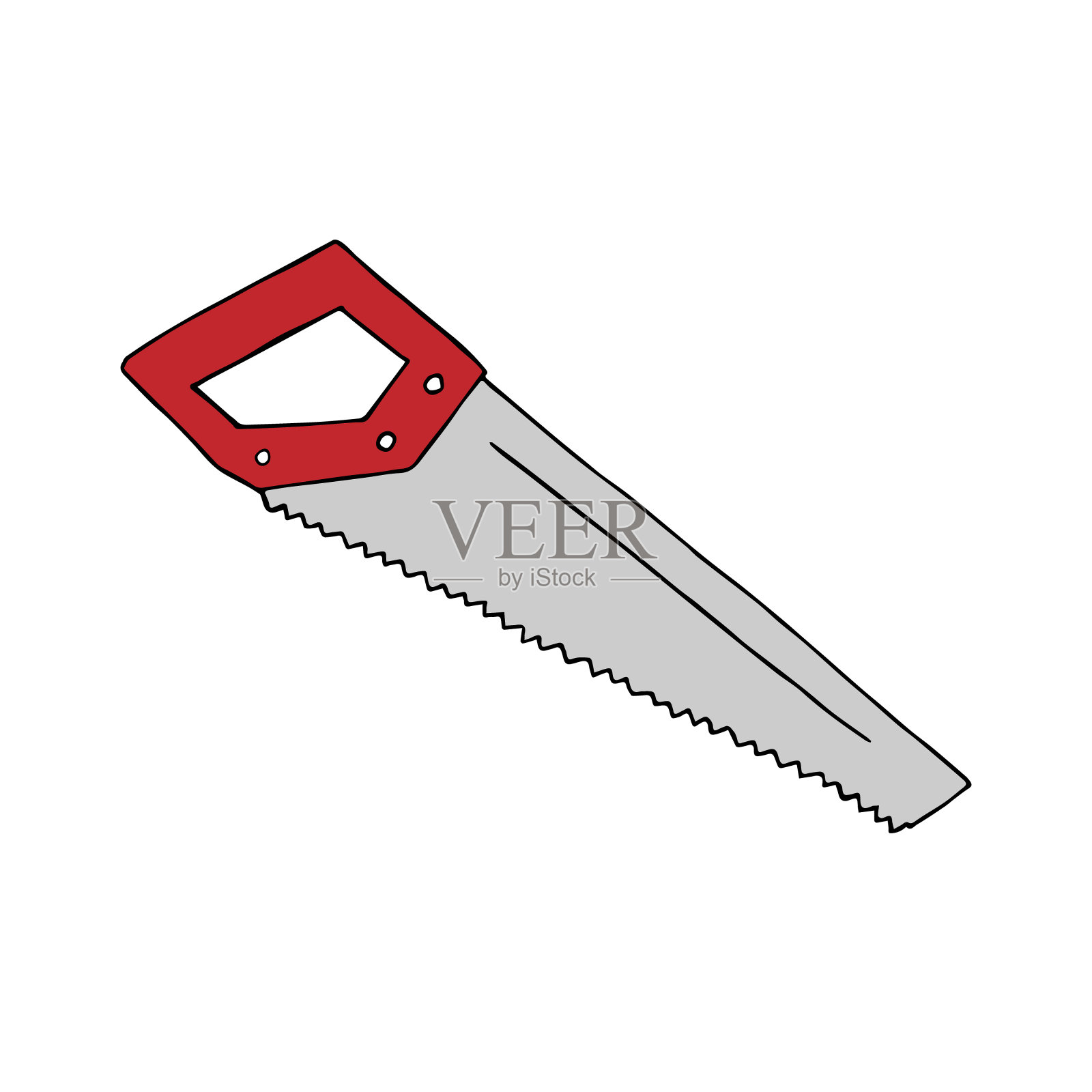 矢量手绘涂鸦素描锯插画图片素材