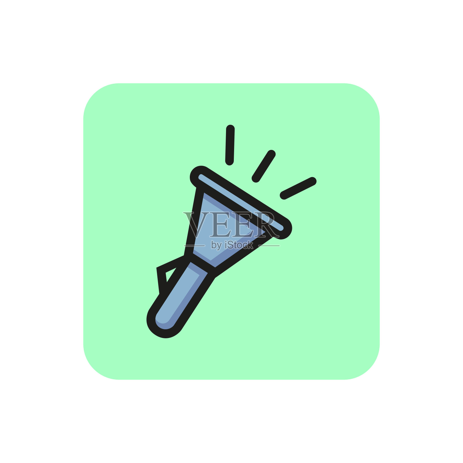 手电筒线路图标插画图片素材