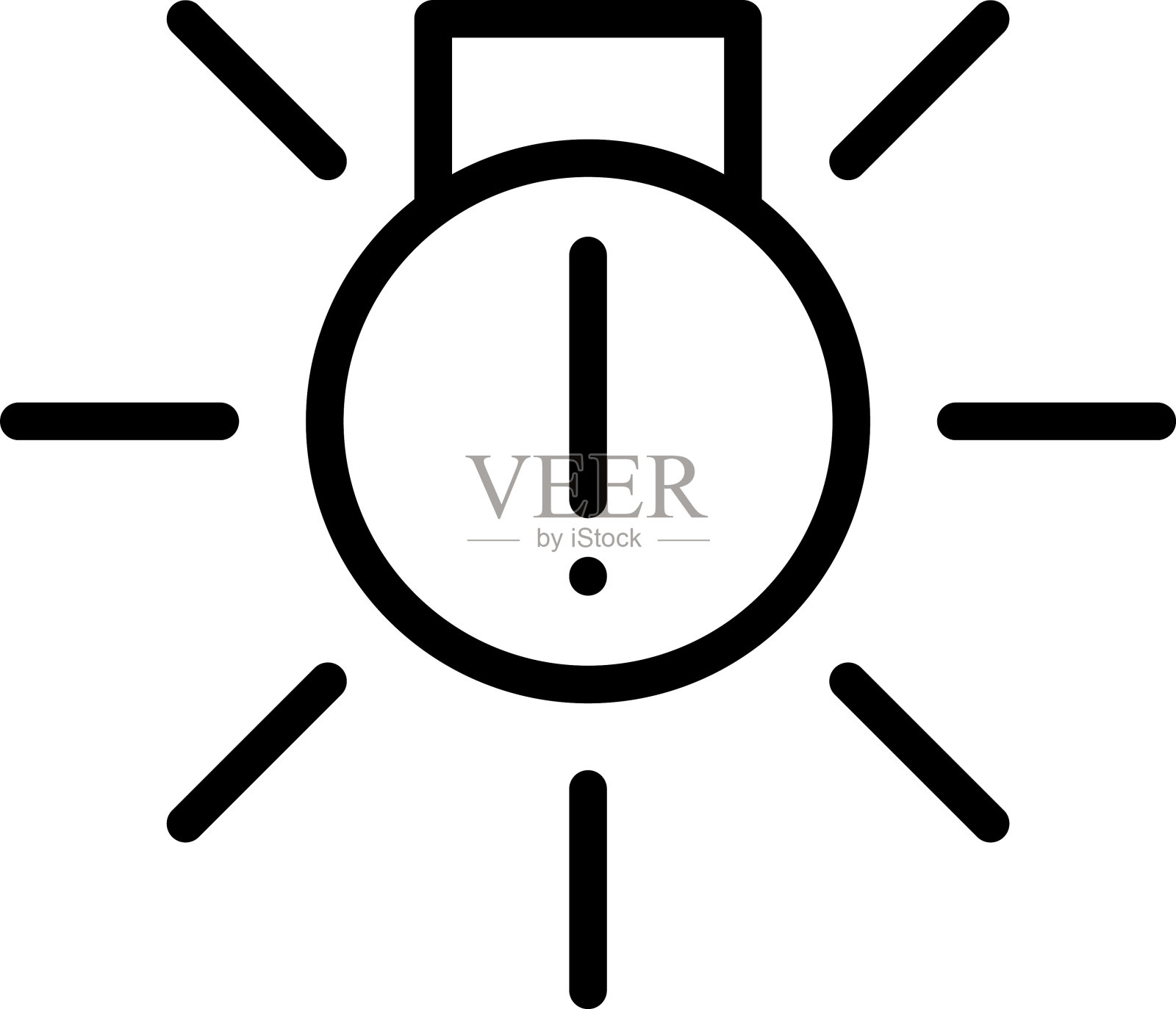 前灯，指示灯，仪表盘图标。矢量远光灯。车灯标志。矢量图标的车辆仪表板指标。这些符号包括高低光束和可调前灯符号。插画图片素材