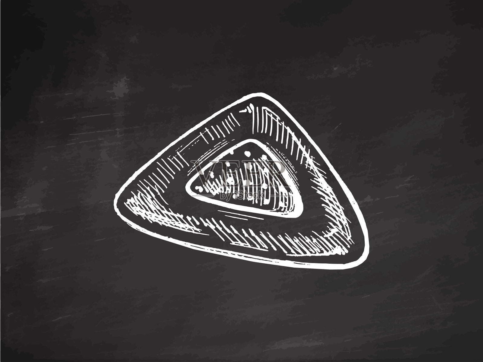 矢量手绘学校和办公用品插图。详细复古风格的橡皮草图。复古素描元素。回到学校。学校必要的黑板背景插图。插画图片素材