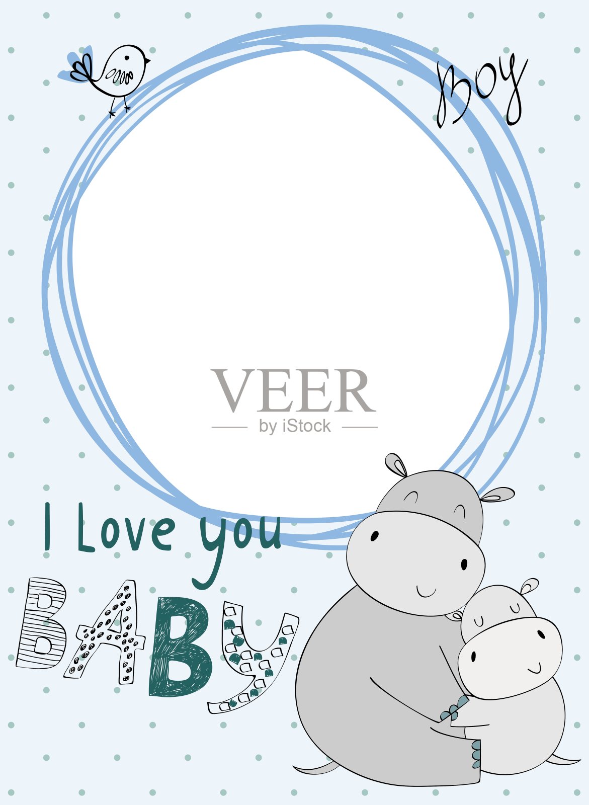 妈妈和宝宝插画图片素材