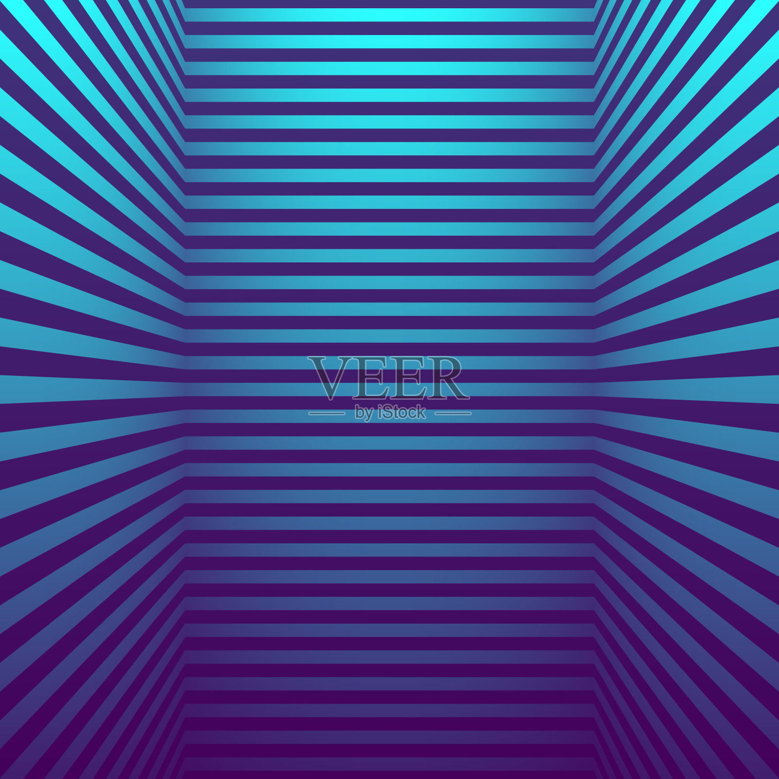 抽象条纹背景和蓝色梯度-新潮的3D背景插画图片素材