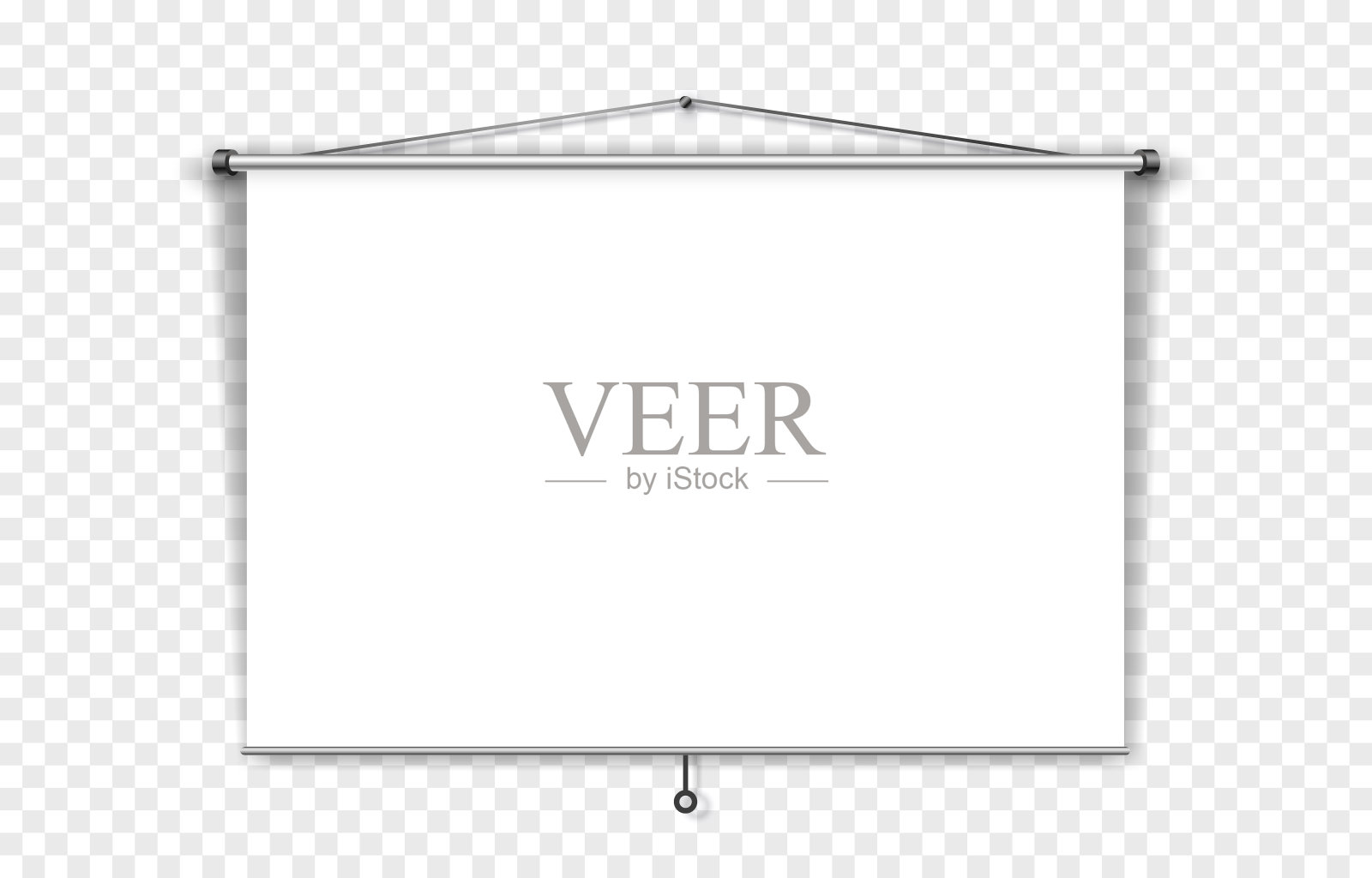 场景演示板、表白色透明背景上显示。向量插画图片素材