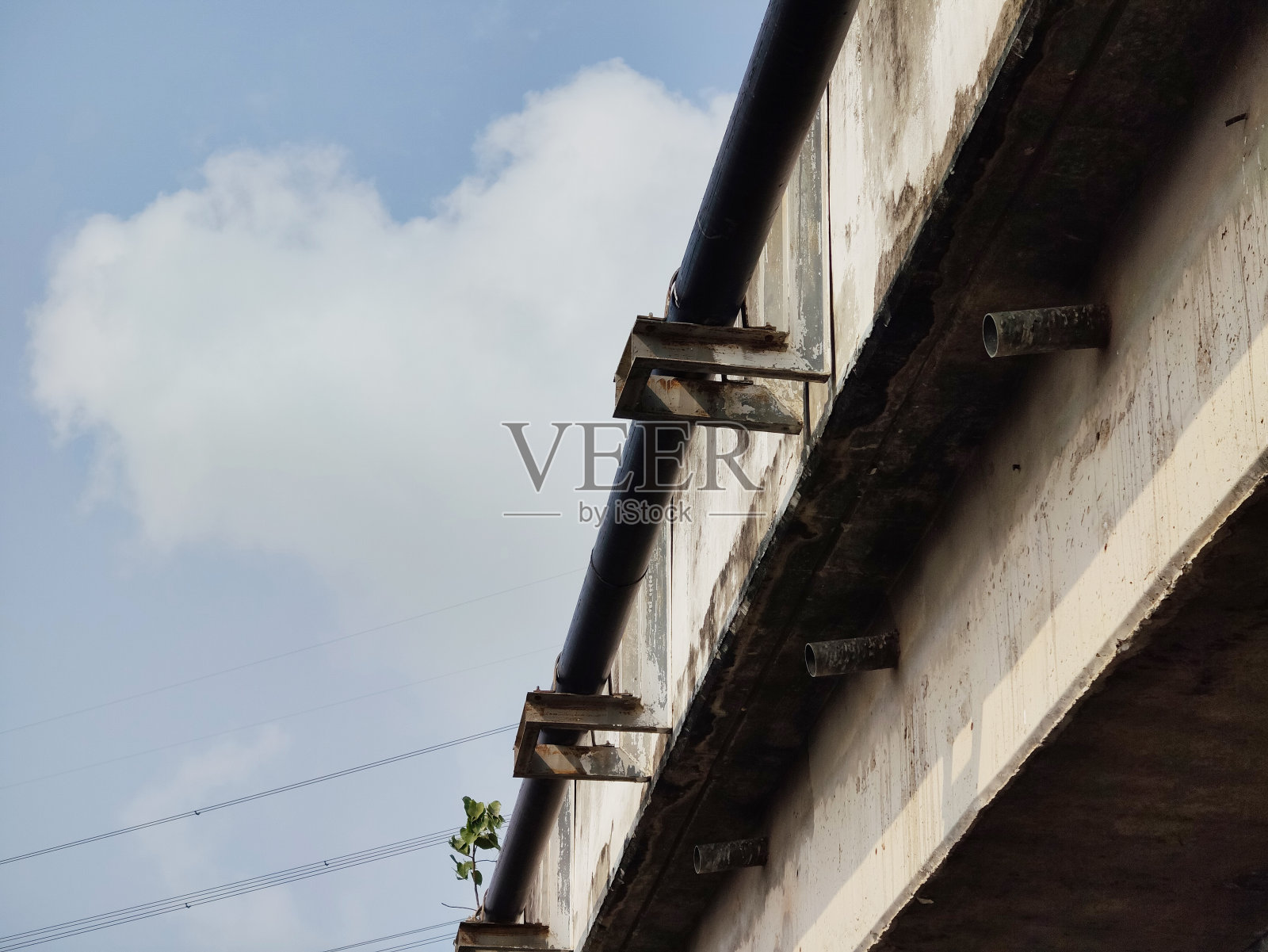 水泥桥在泰国乡村照片摄影图片