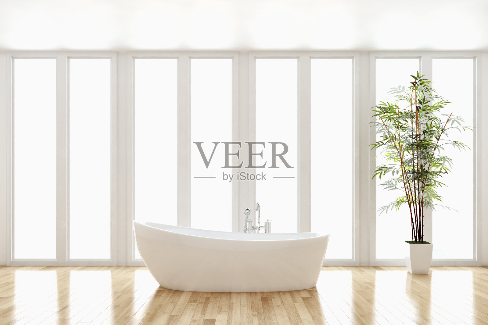 大型豪华现代明亮内饰客厅模型插图3D渲染图像照片摄影图片