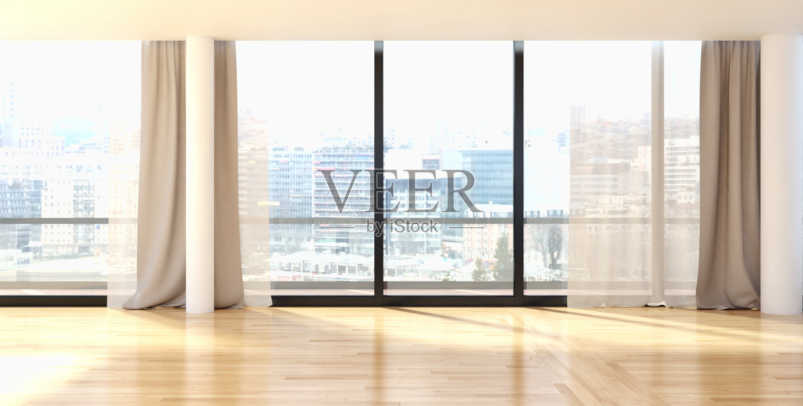 大型豪华现代明亮内饰客厅模型插图3D渲染图像照片摄影图片