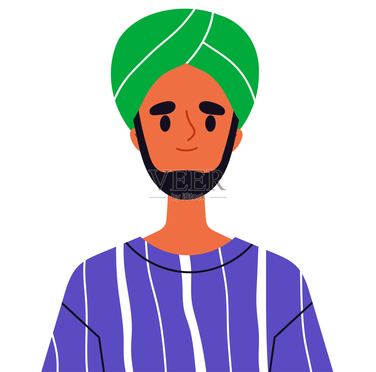 潮流用户头像向量插画图片素材