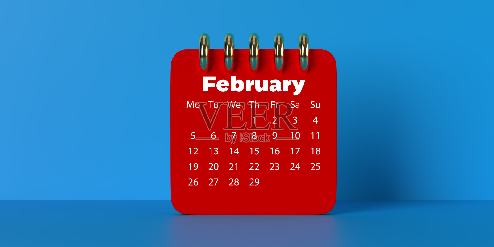 台历2024年2月。照片摄影图片