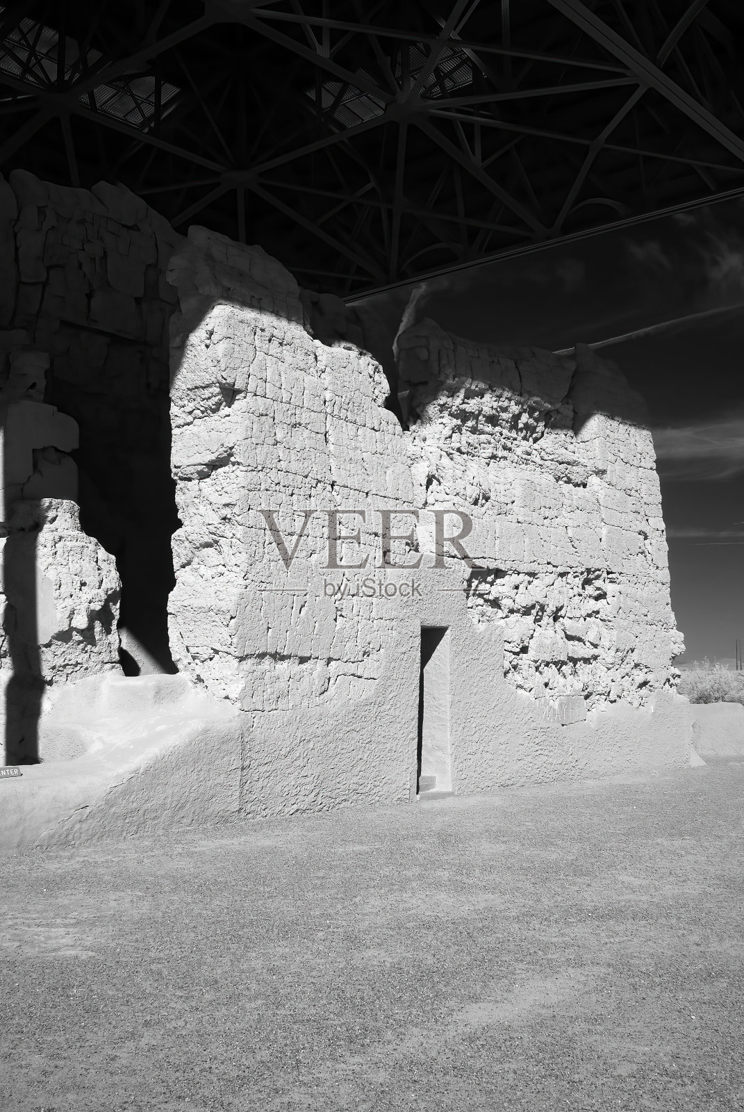 卡萨格兰德国家纪念碑单色照片摄影图片