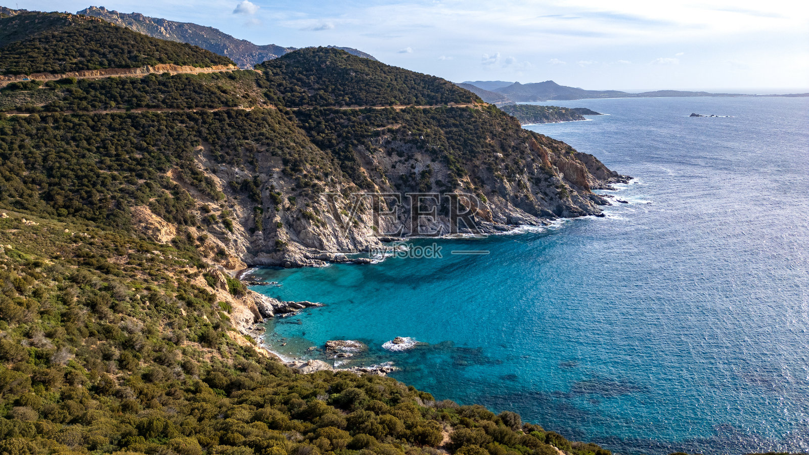 Cala Sirena海滩-撒丁岛照片摄影图片