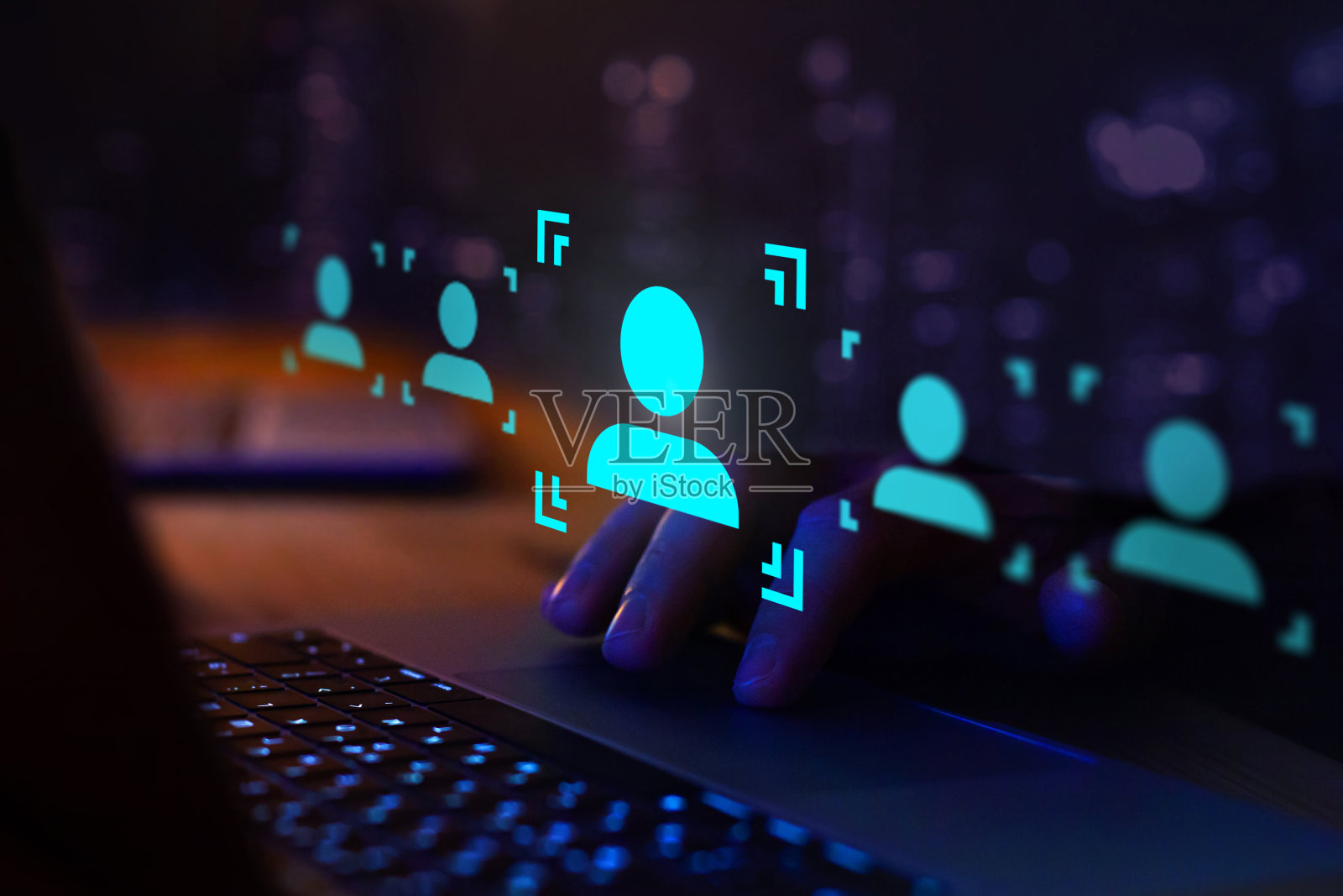 人力资源管理人力资源或目标客户概念，招聘照片摄影图片