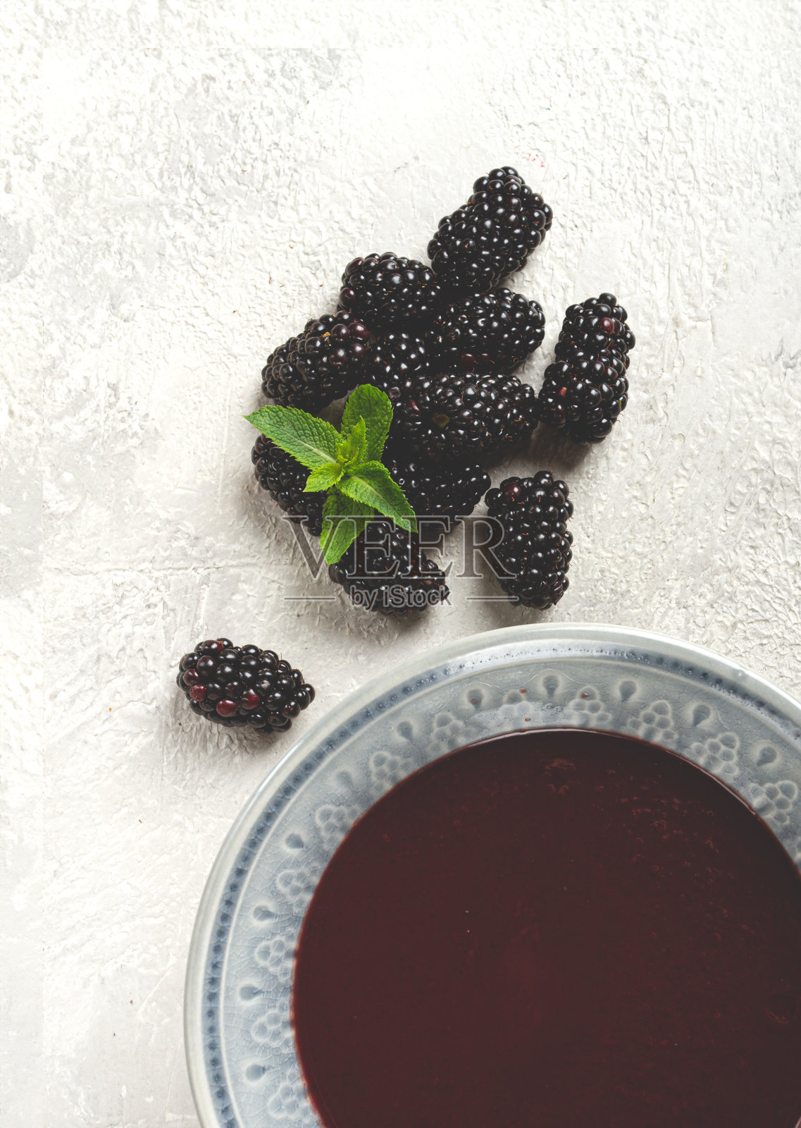 黑莓酱，黑莓tkemali，格鲁吉亚菜，自制，没有人，照片摄影图片