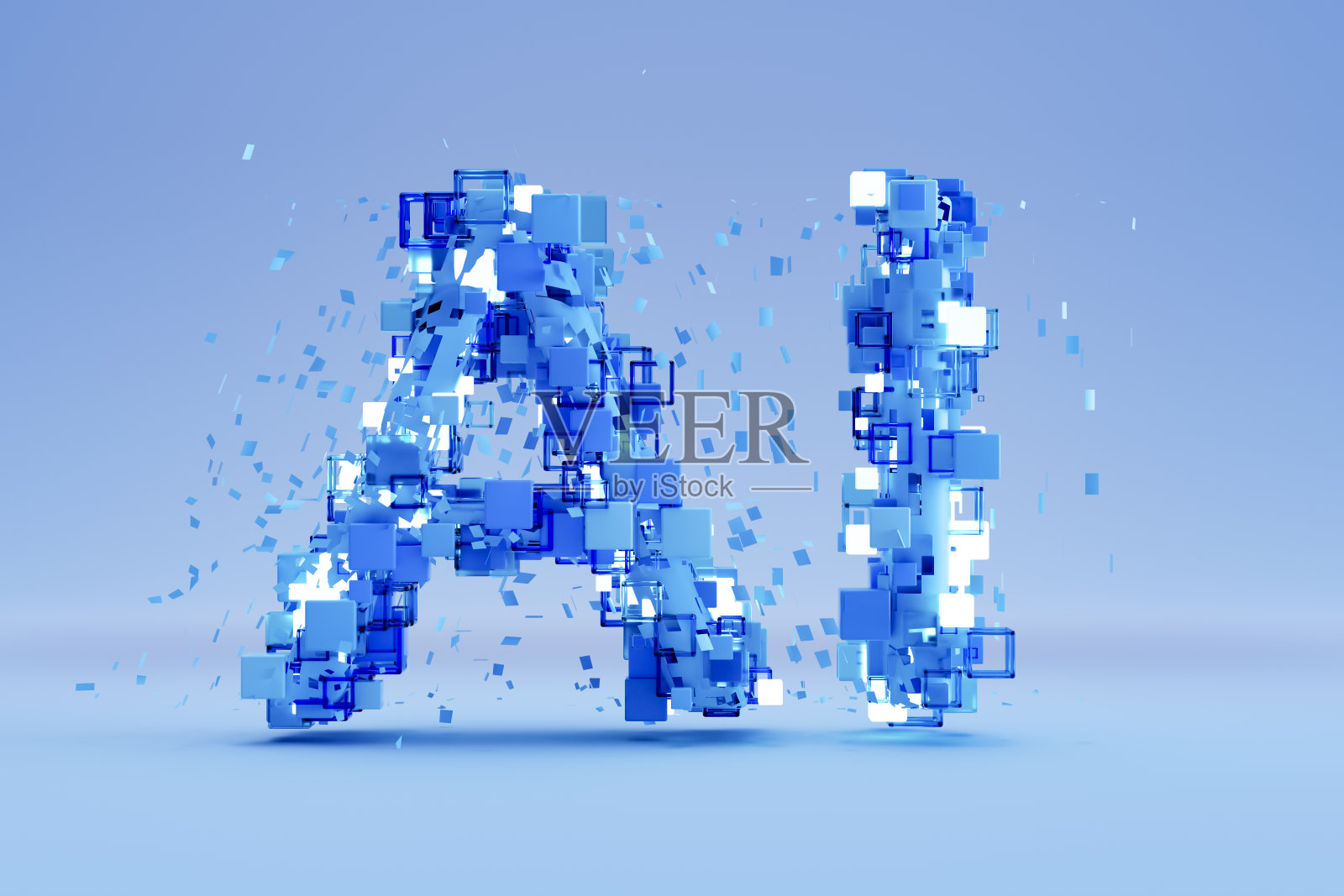 AI Sign，人工智能技术照片摄影图片