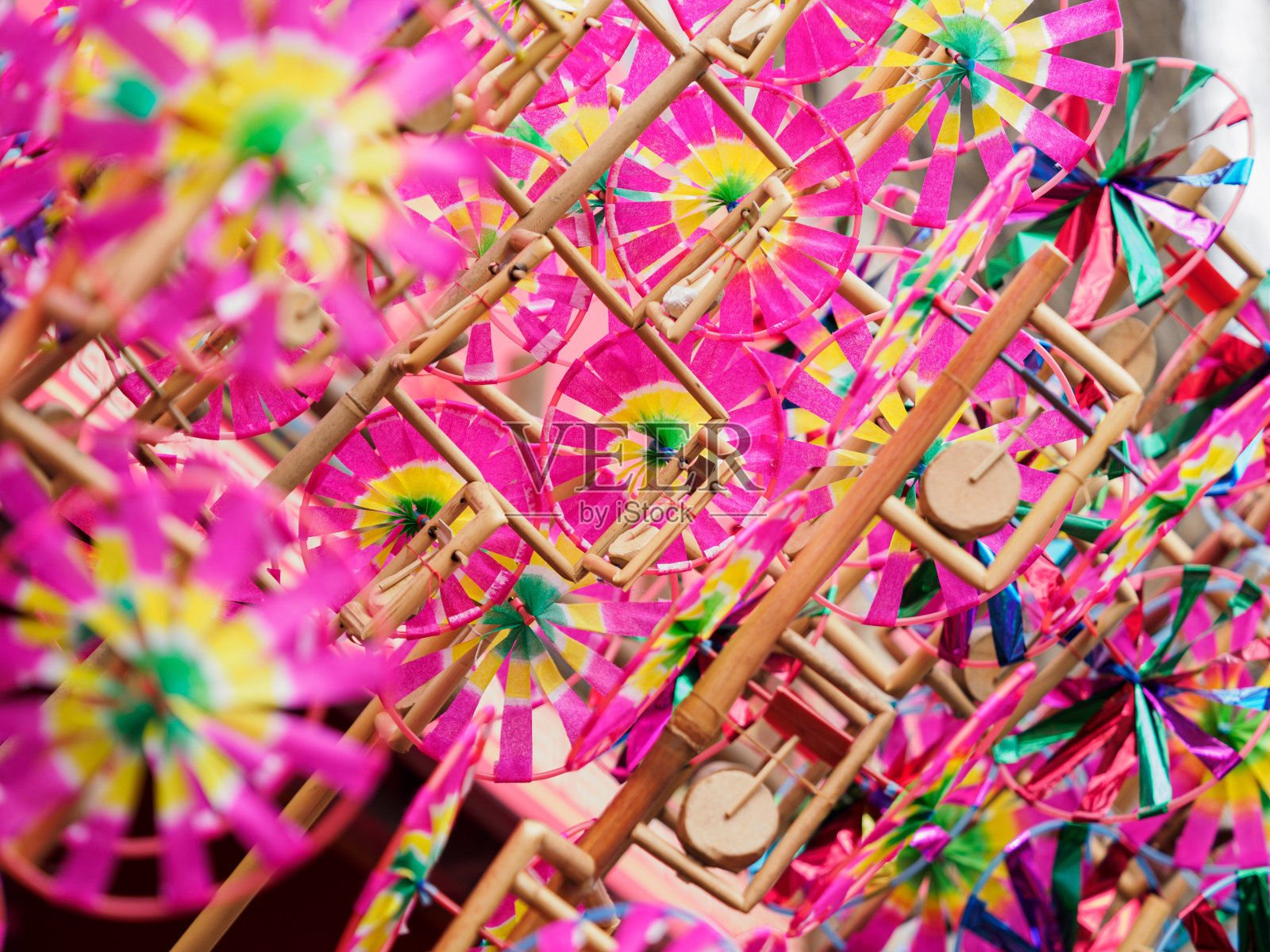 彩色风车玩具背景照片摄影图片