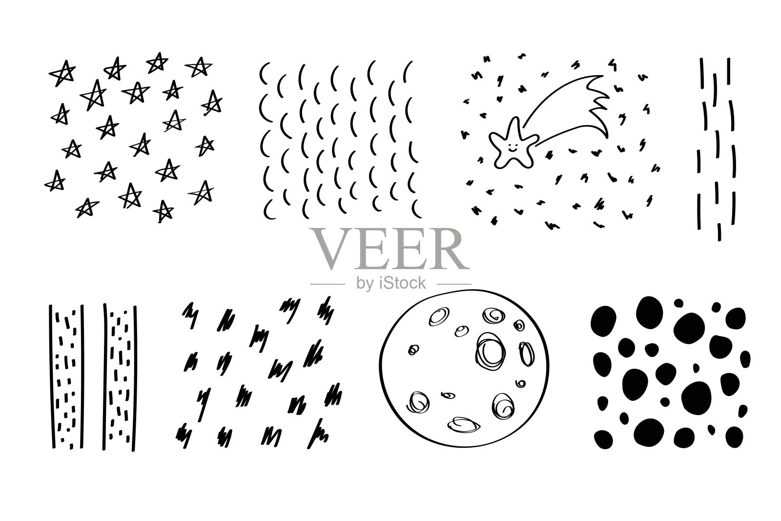 抽象的线插画图片素材