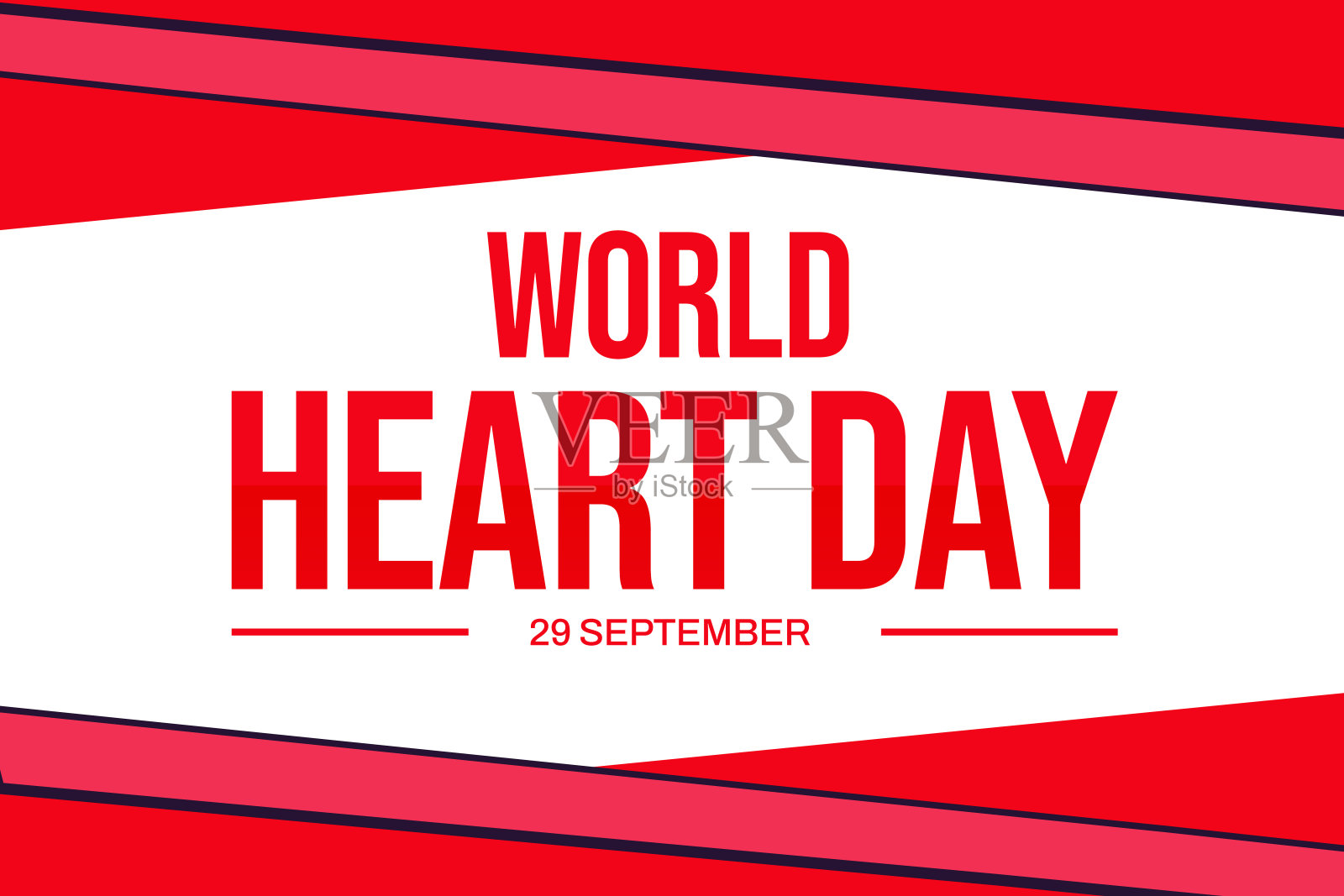 世界心脏日鼓励全世界对心血管健康和疾病预防的认识和行动。海报横幅插画图片素材