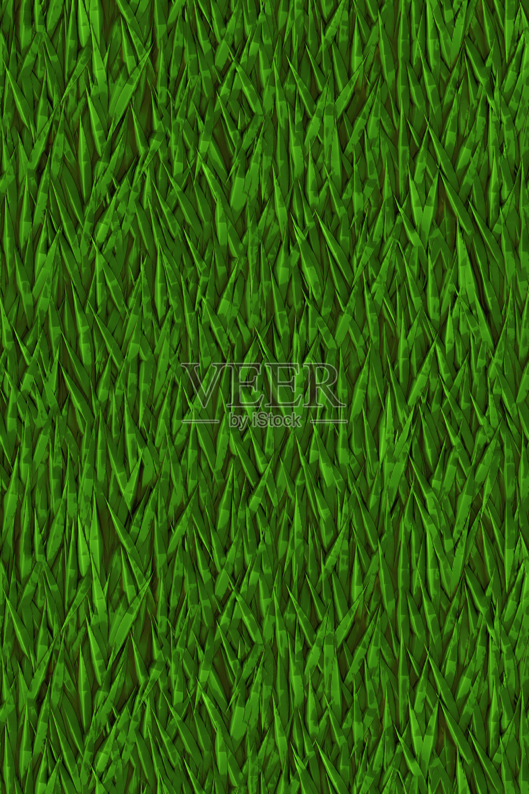 绿草背景-卡通，漫画书的风格插画图片素材