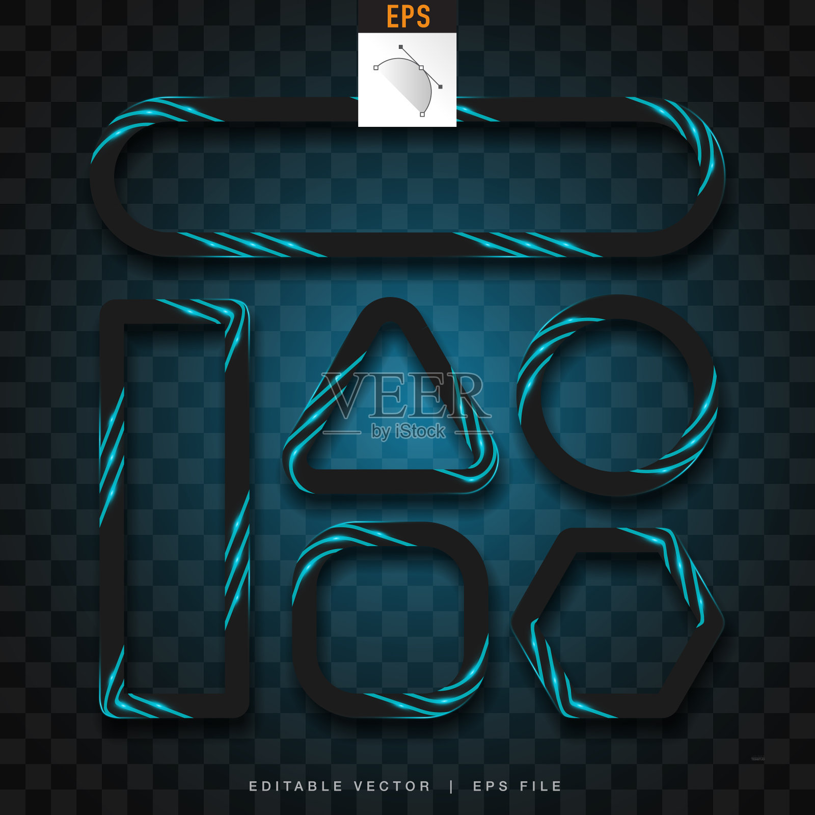 矢量技术横幅设计。插画图片素材