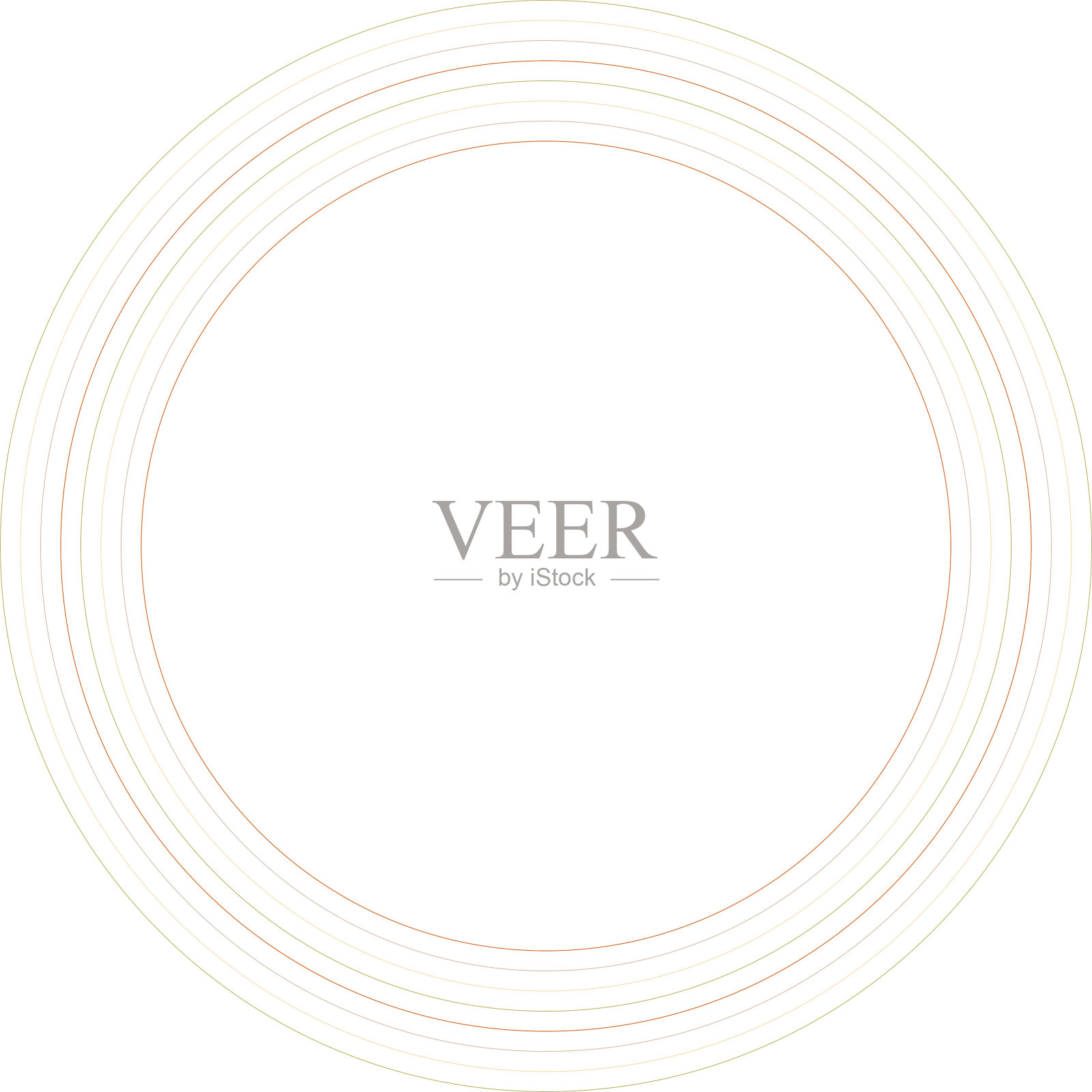 复古70年代风格的戒指设计元素插画图片素材