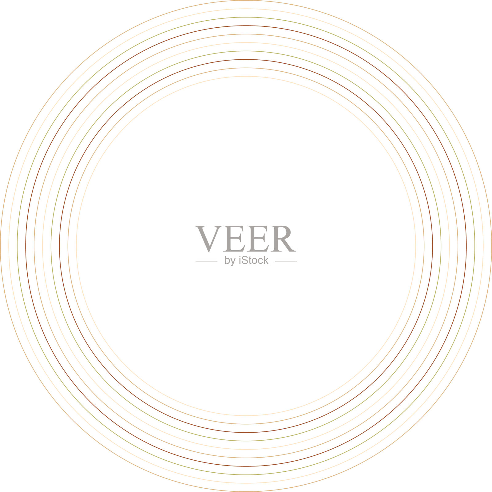 复古70年代风格的戒指设计元素插画图片素材