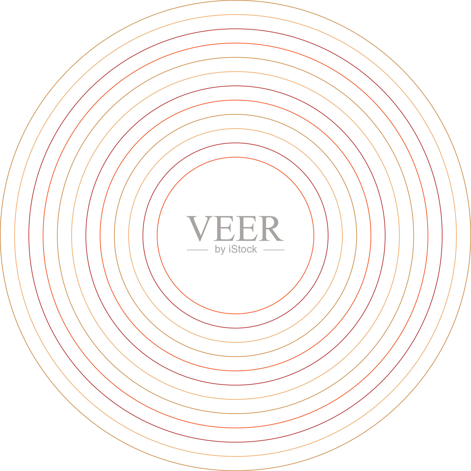 复古70年代风格的戒指设计元素插画图片素材