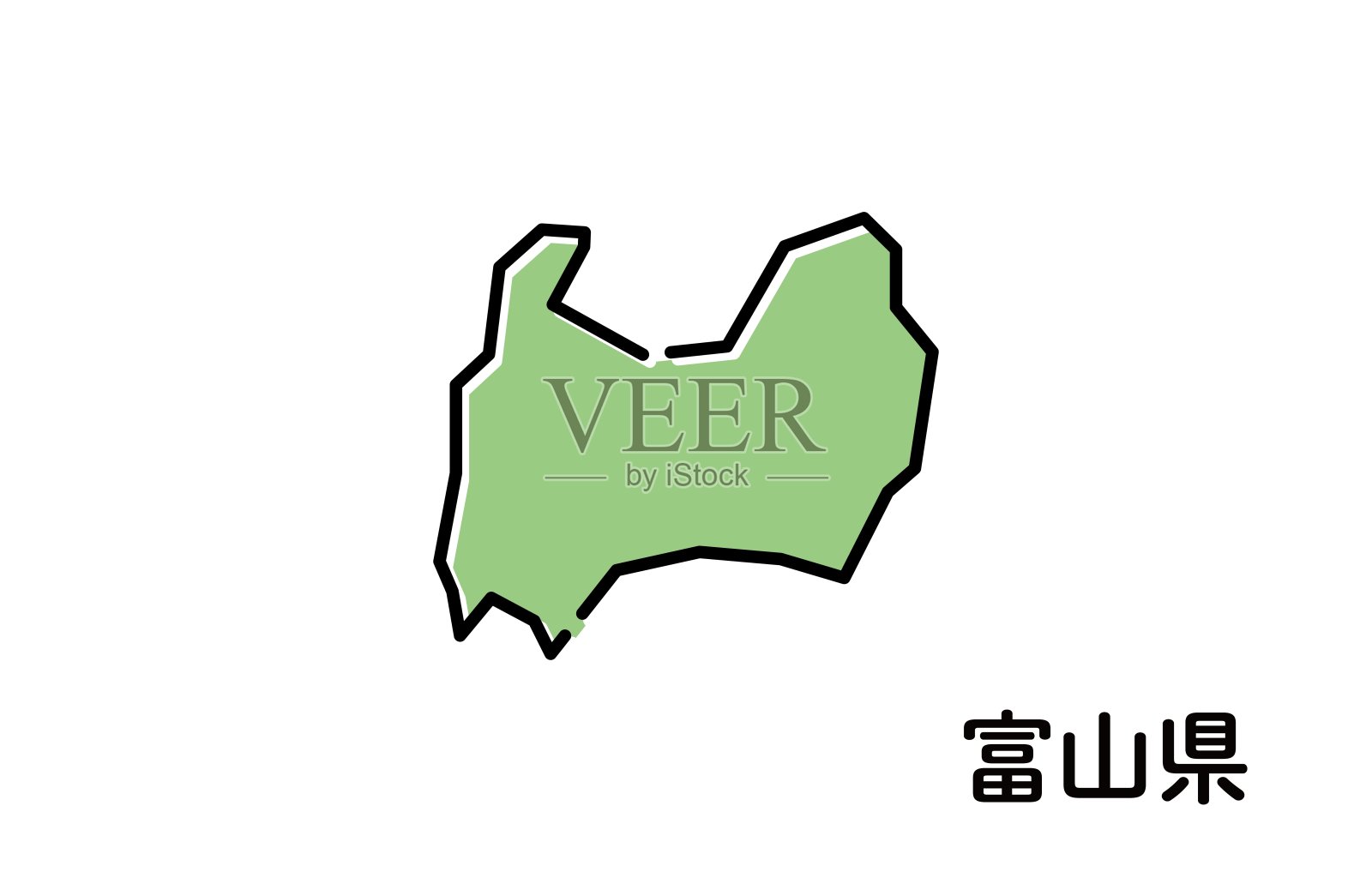 简单易用的日本县插画图片素材