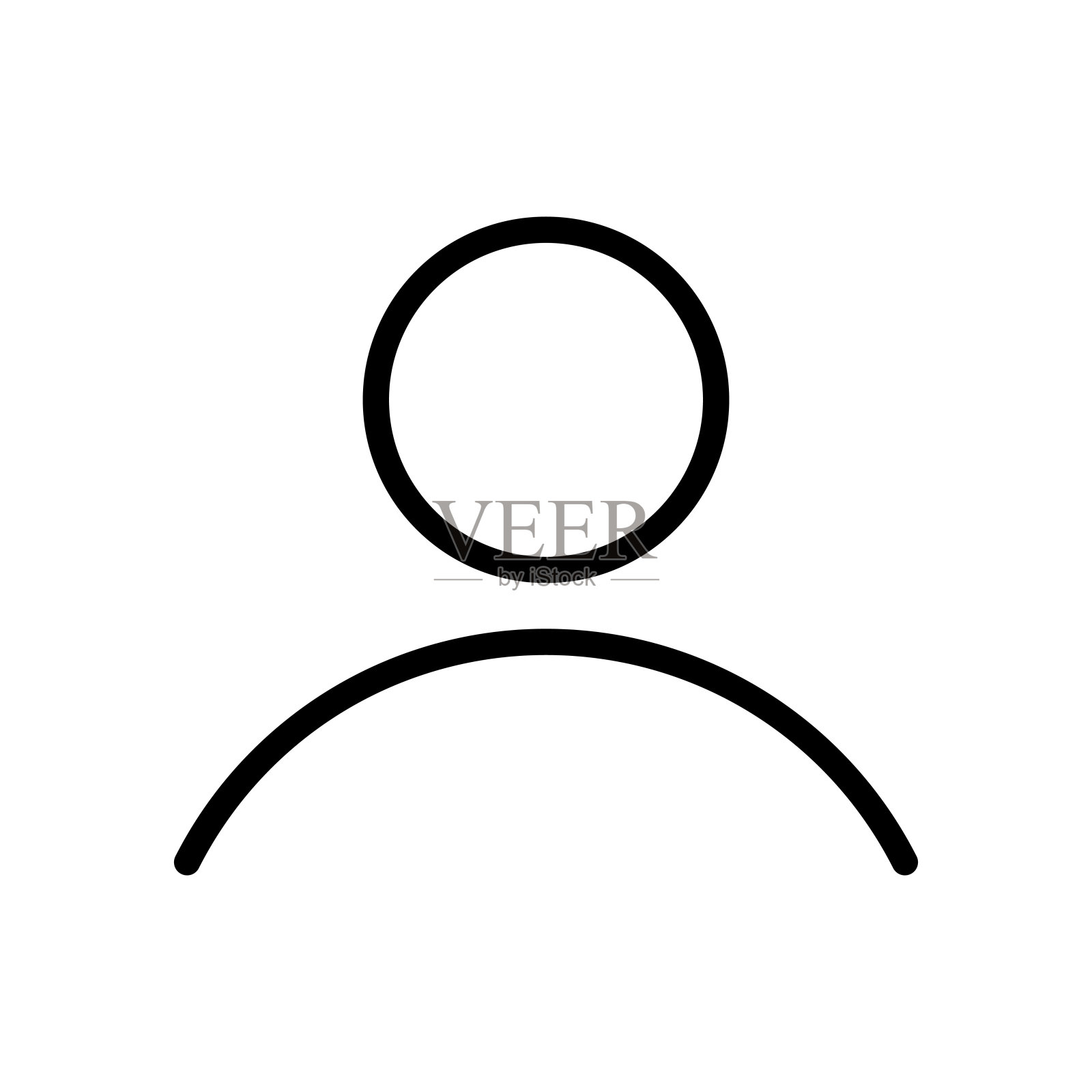 用户或人员细线图标插画图片素材