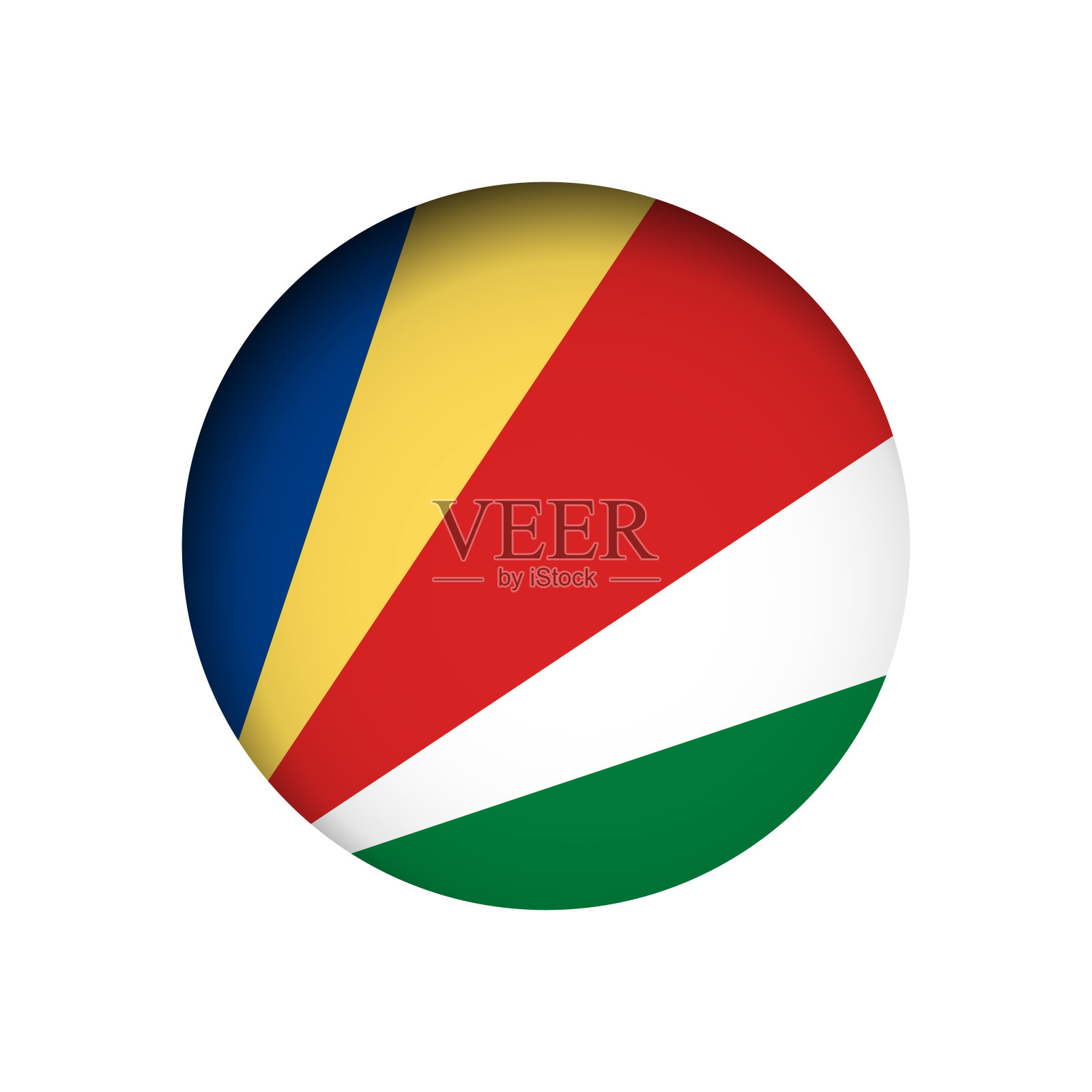 塞舌尔矢量旗插画图片素材