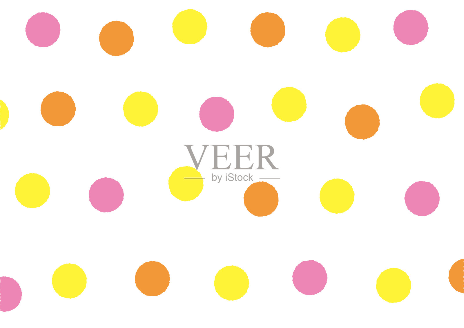 夏季流行波点图案插画图片素材