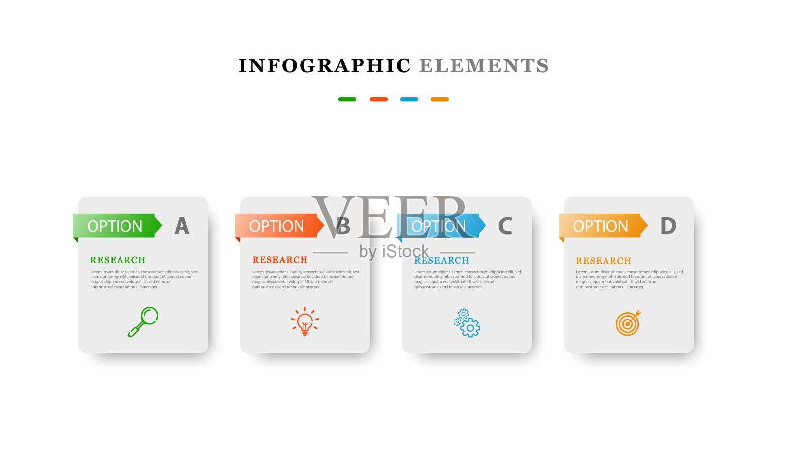 矢量信息图格式与步骤。可用于流程图，演示文稿，工作流布局，横幅，数据图表。插画图片素材