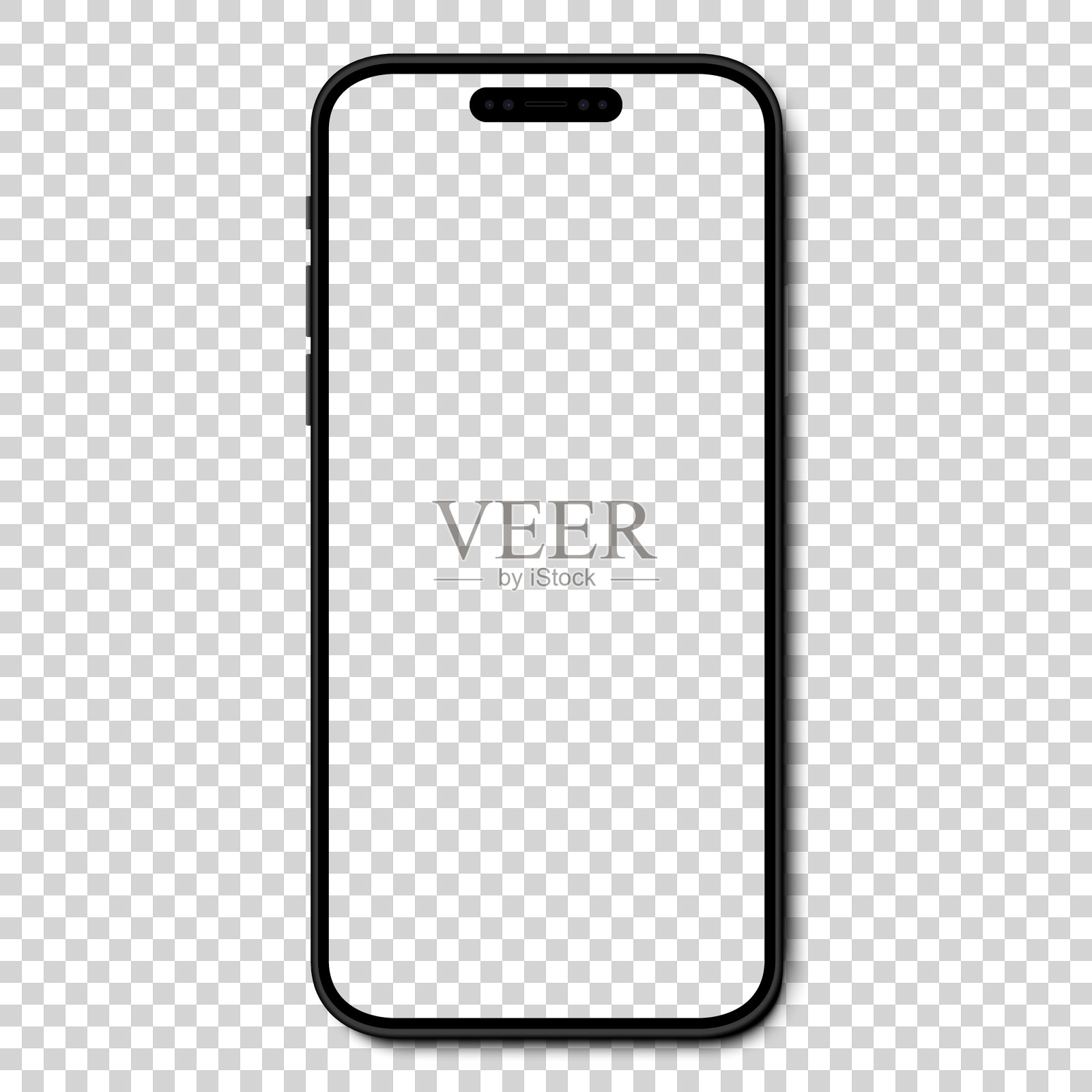 乌克兰VINNITSA - 2024年6月18日:样机Iphone 14 pro, 14 pro max, 15,15 pro, 15 pro max和新Iphone 16,16 pro, 16 pro max。模拟屏幕iphone。矢量图插画图片素材