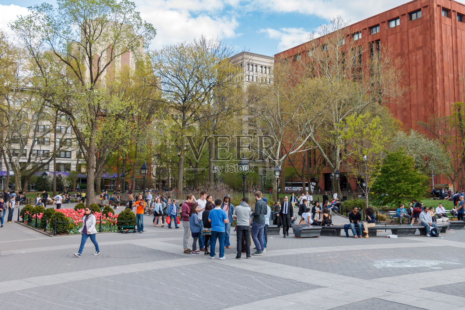 纽约曼哈顿的华盛顿广场公园照片摄影图片