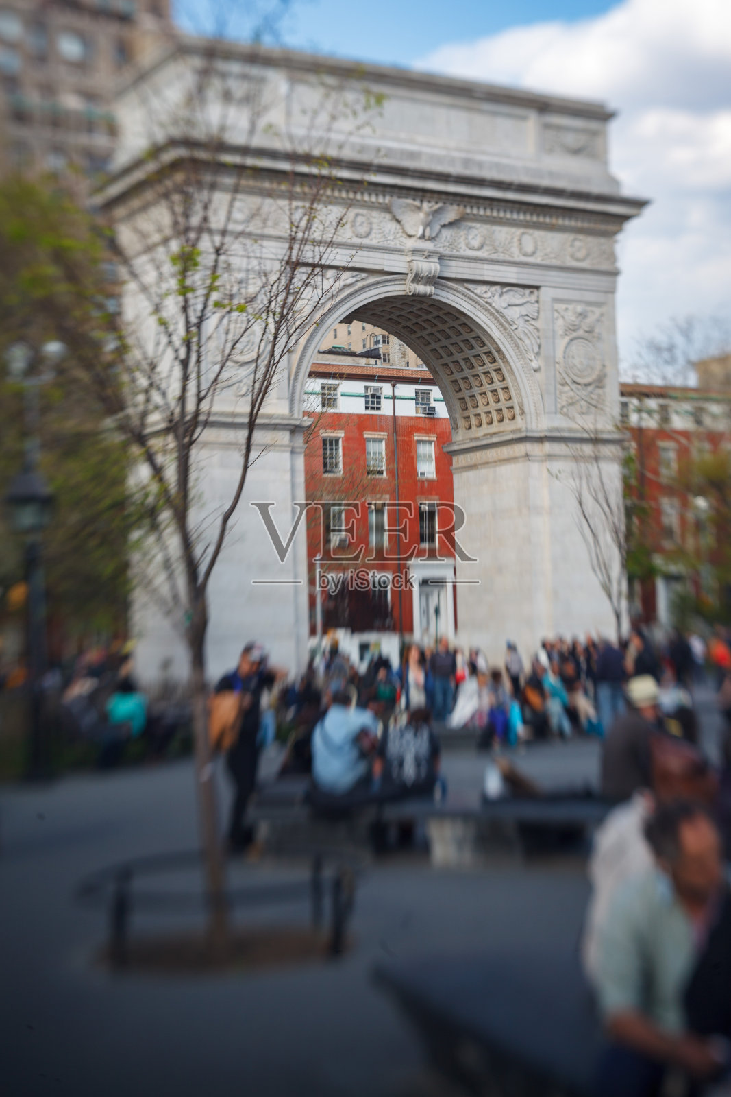 纽约曼哈顿的华盛顿公园拱门照片摄影图片