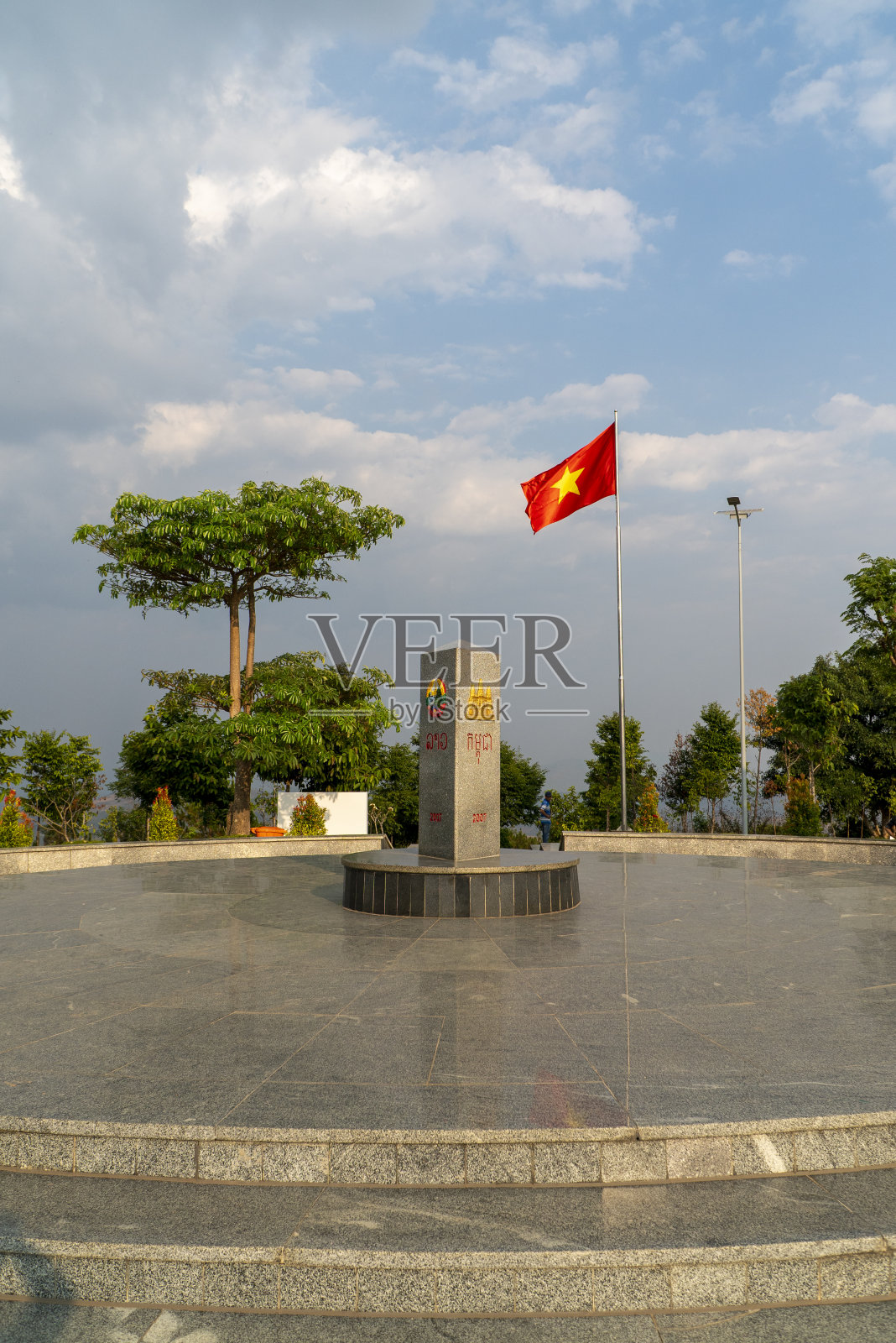 越南，老挝，柬埔寨，印度支那半岛交界处，崑嵩省

 翻译来自彩云小译照片摄影图片