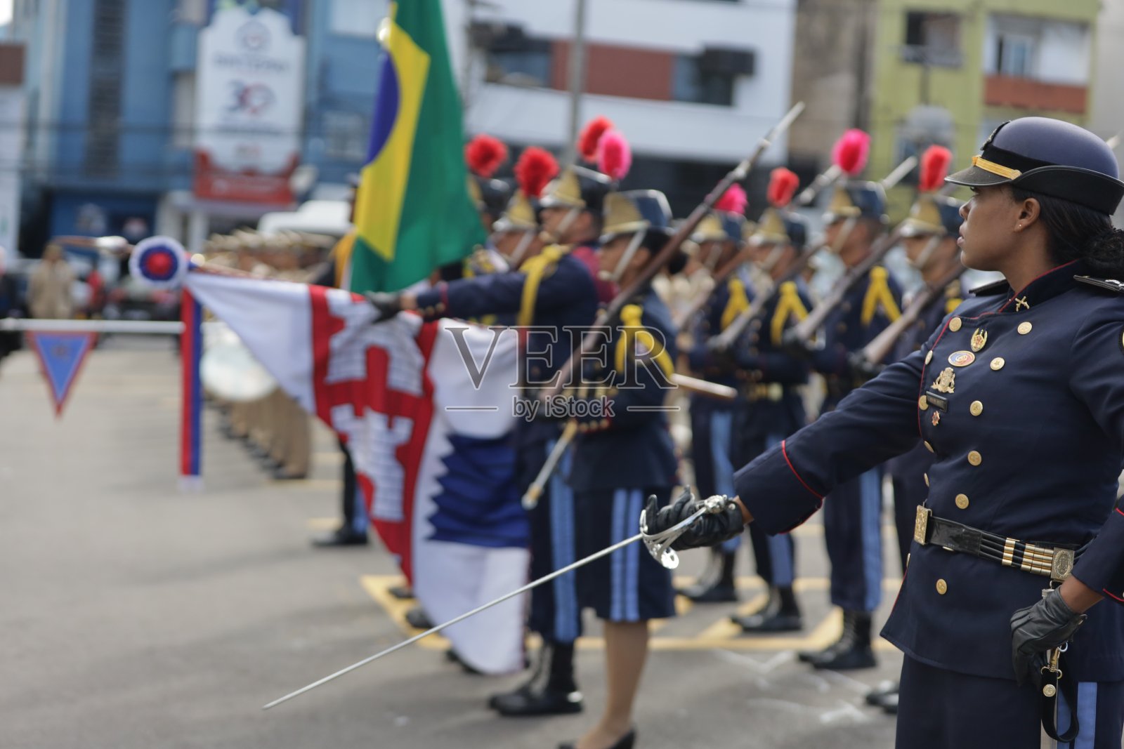 总理的荣誉阅兵照片摄影图片