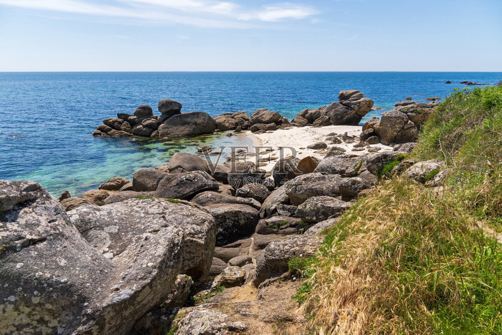 南Finistere海岸，布列塔尼照片摄影图片