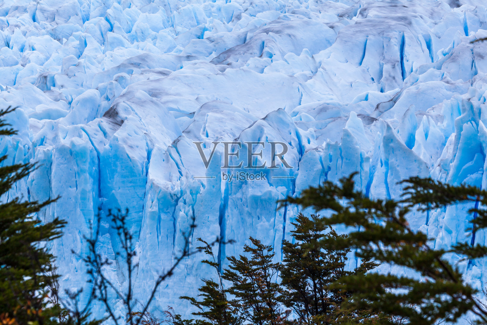 莫雷诺冰川，洛斯冰川国家公园，阿根廷。照片摄影图片