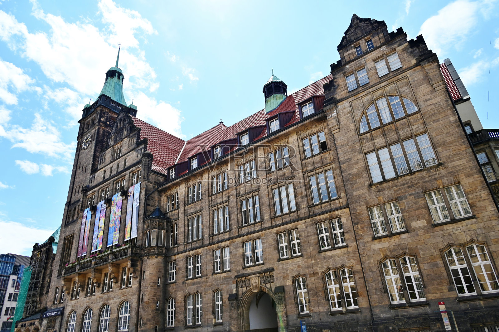 开姆尼茨新市政厅照片摄影图片