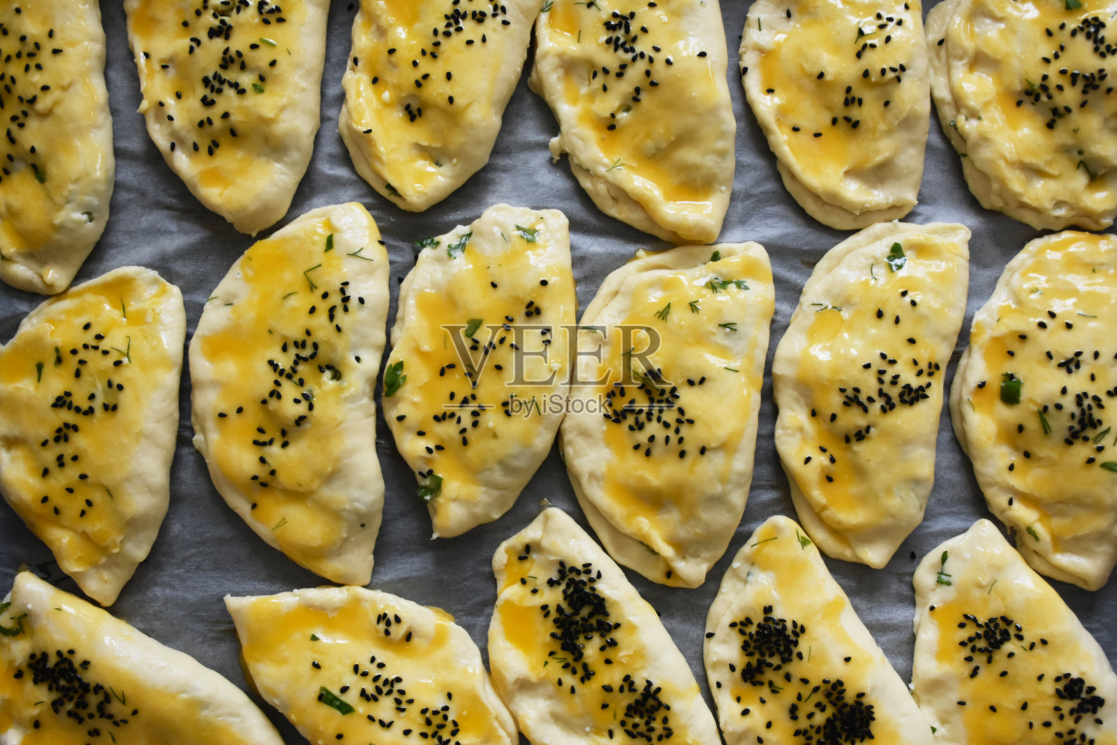 土耳其食物，自制pogaca照片摄影图片