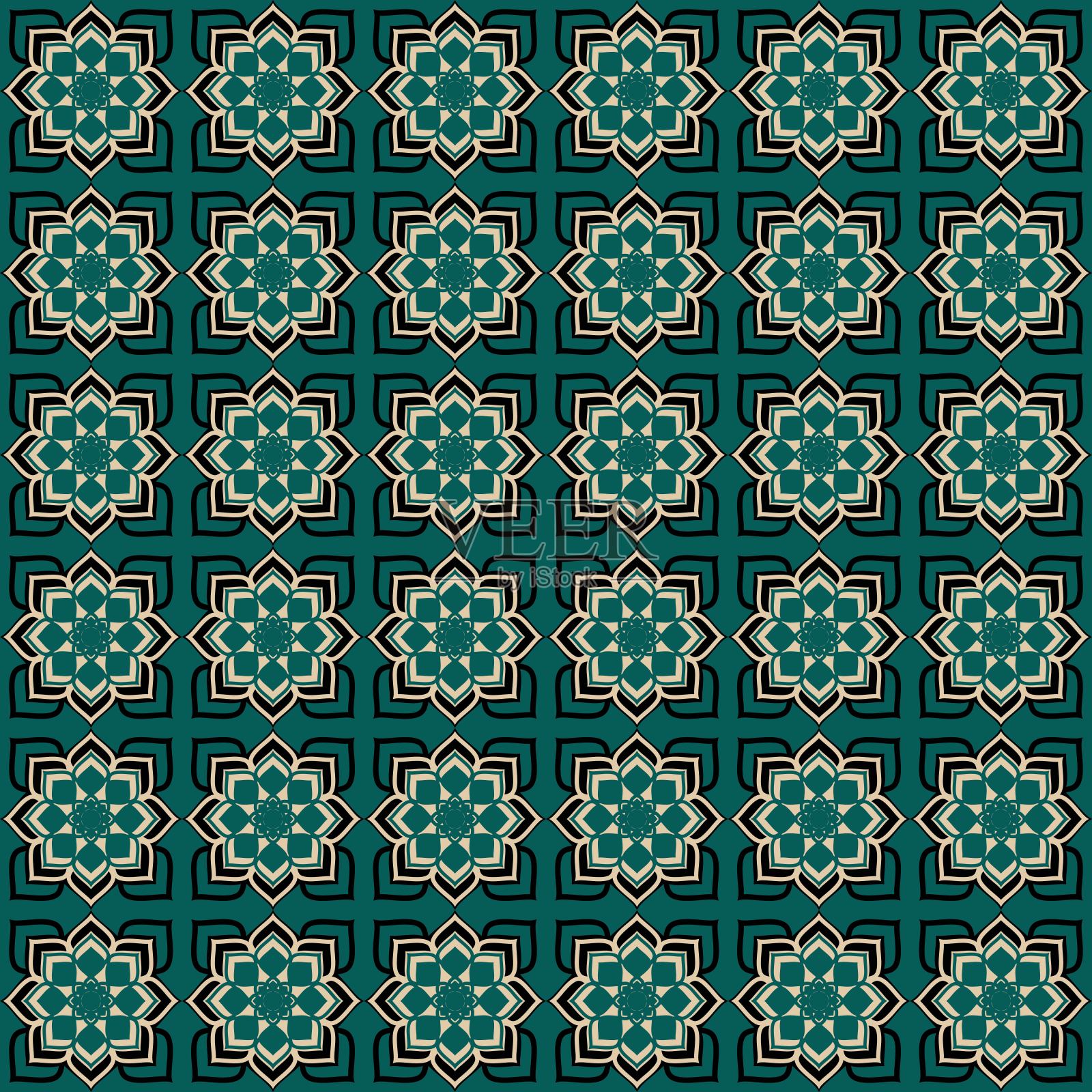 无缝抽象图案插画图片素材