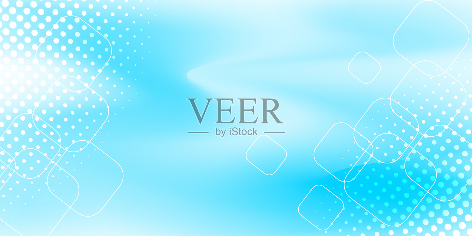 彩色抽象渐变背景设计与几何形状元素设计插画图片素材