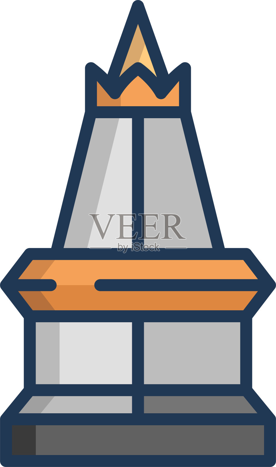 土古曹子线性彩色插图插画图片素材