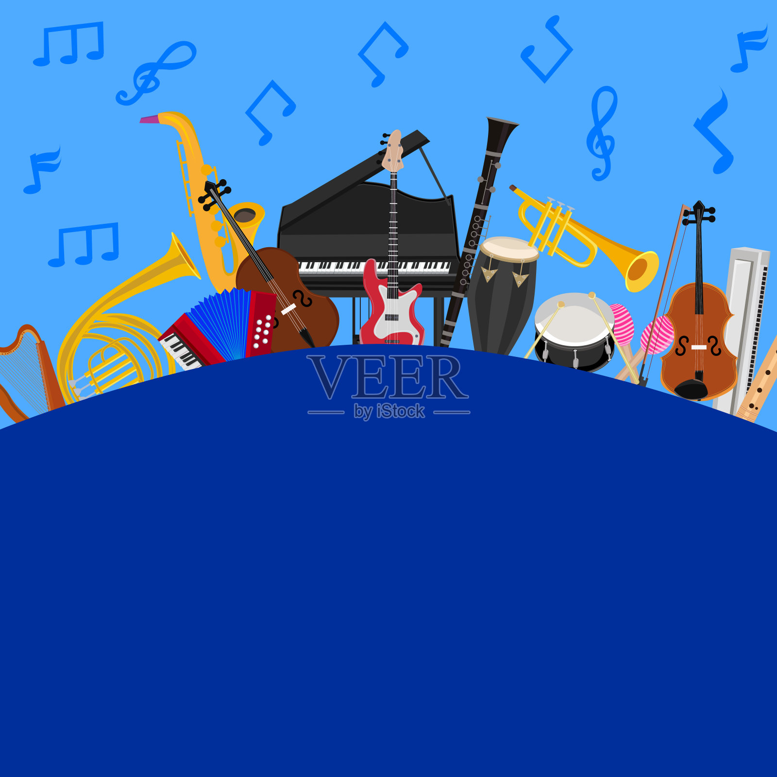 音乐的乐器插画图片素材