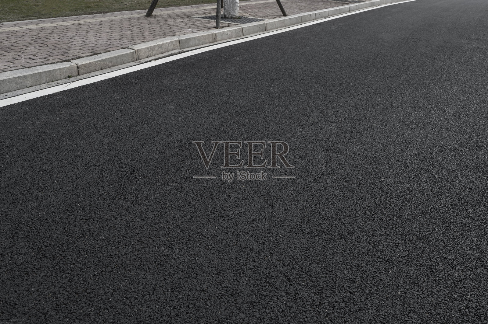 无人驾驶沥青公路的背景照片摄影图片