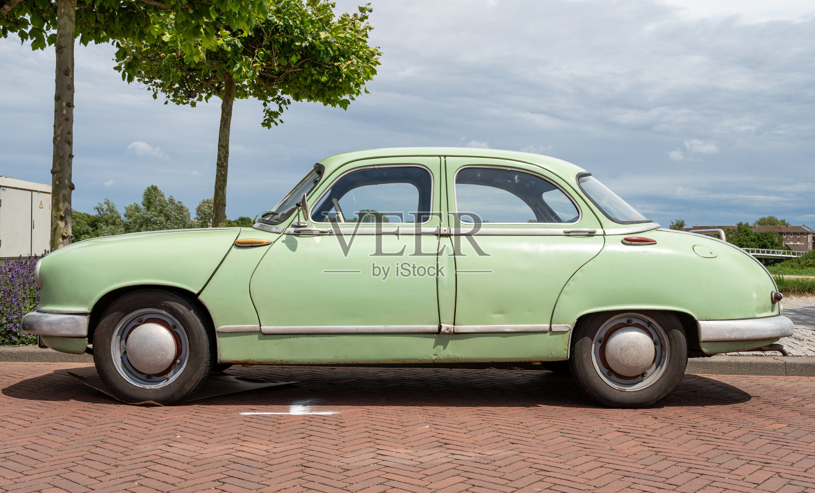 1956年的老式车Panhard Dyna Z照片摄影图片
